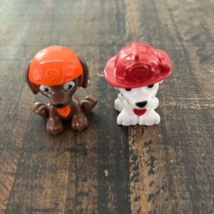 Nickelodeon Paw Patrol Marshall Zuma Dog PVC Mini Figures 1.5 in Cake Topper